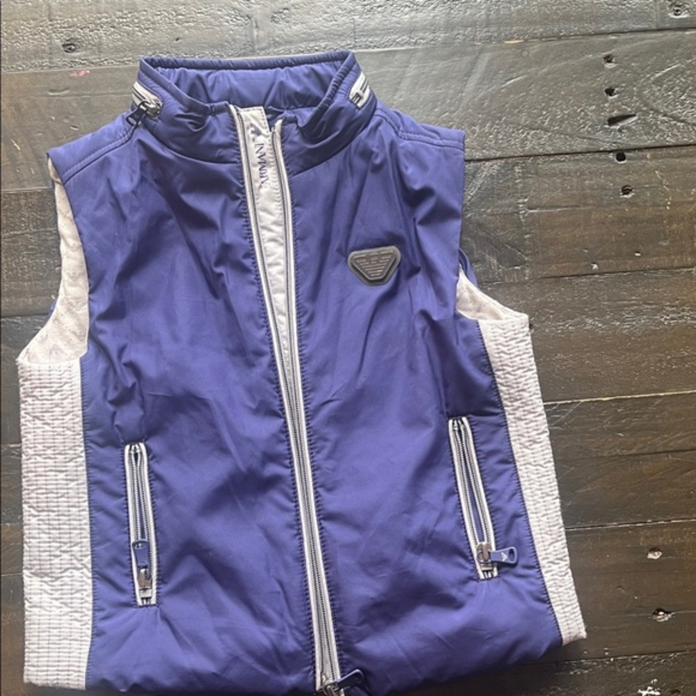 Armani Junior Purple and White Kids Vest